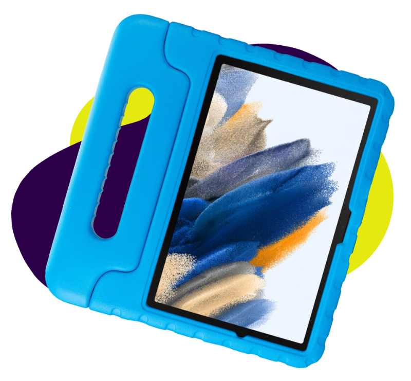 Foto van een Blauwe Kinder Tablethoes.